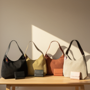 Suede Hobo Tote Bag